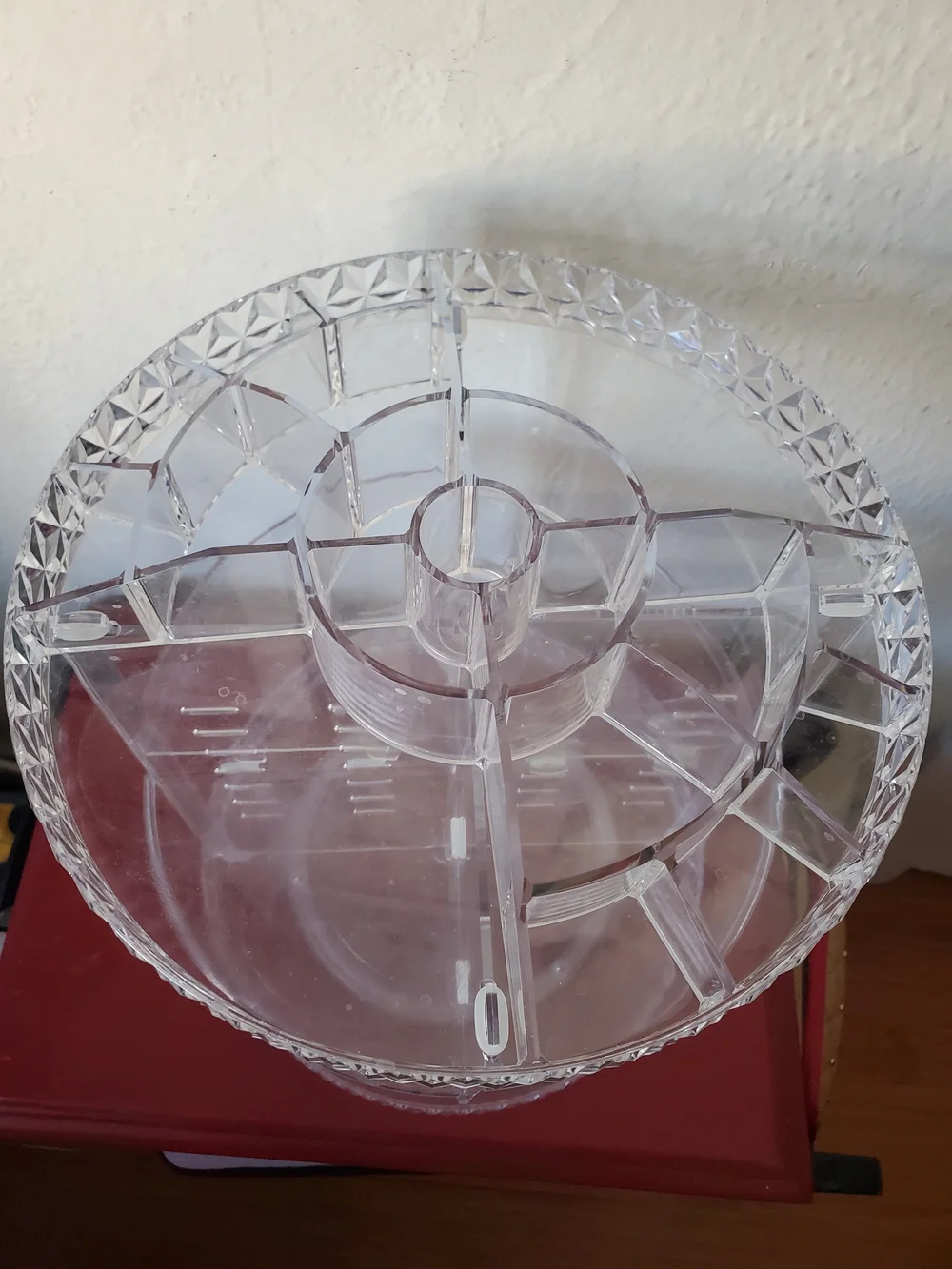 Clear Acrylic Rotating Makeup Organizer - Clear